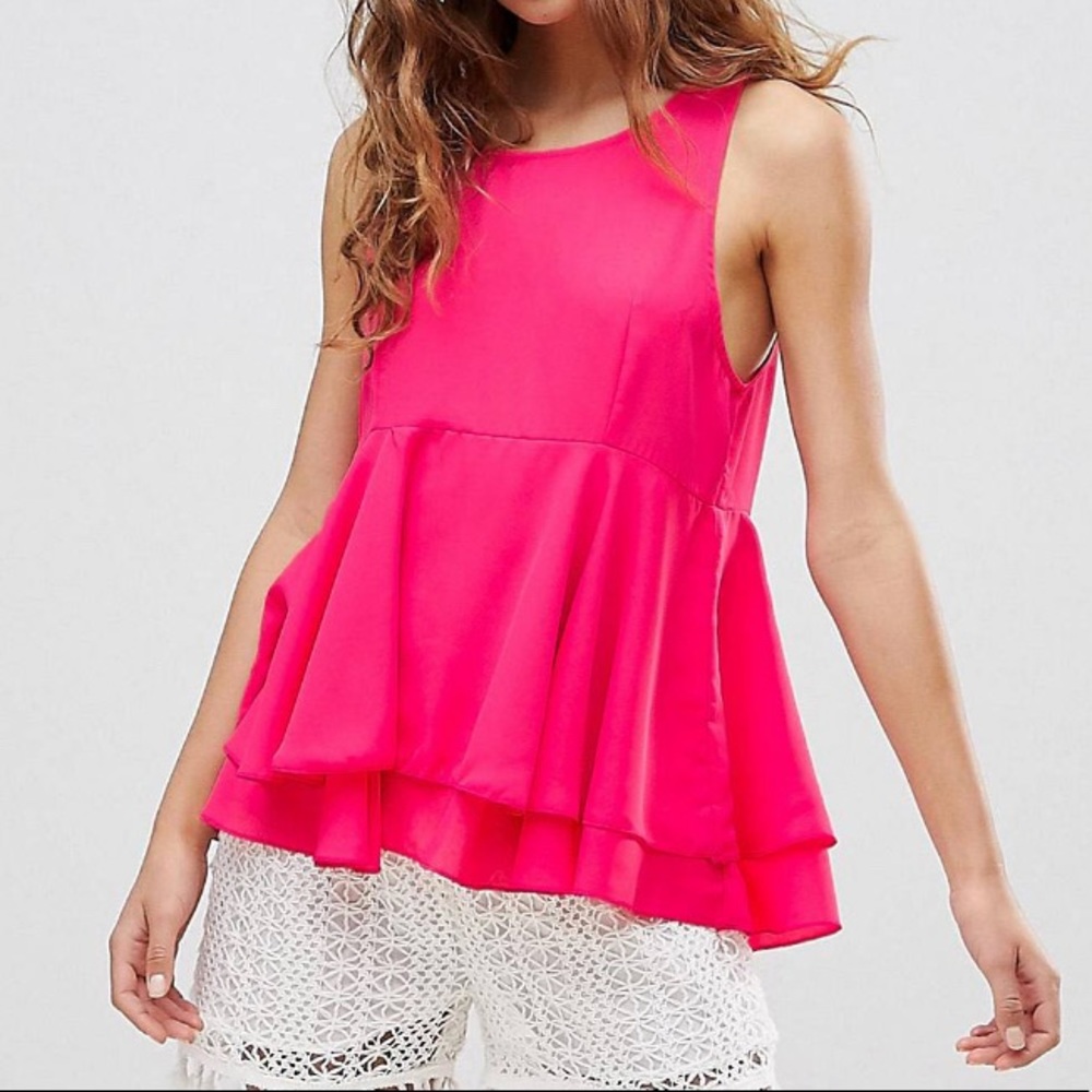 Brave Soul Alex Tank With Frill Detail